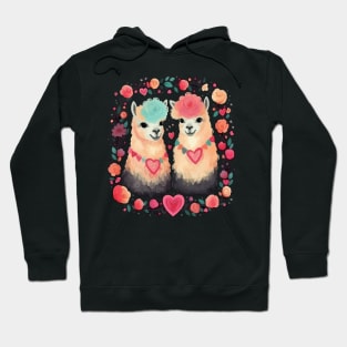 Alpaca Valentine Day Hoodie